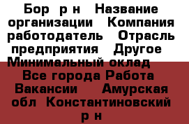 Бор. р-н › Название организации ­ Компания-работодатель › Отрасль предприятия ­ Другое › Минимальный оклад ­ 1 - Все города Работа » Вакансии   . Амурская обл.,Константиновский р-н